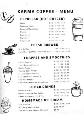 Menu photo 2 Karma Coffee Palmersville, TN