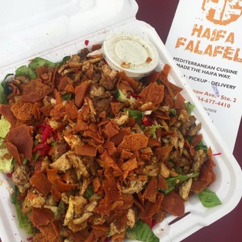 Haifa Falafel - Chicken fattoush - Middle Eastern Near Me - Ann Arbor, Michigan Haifa Falafel - Chicken fattoush - Middle Eastern Near Me - Ann Arbor, Michigan