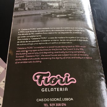 Fiori - History of building + WiFi password at bottom - Ice Cream & Frozen Yogurt Near Me - Lisbon, 11 Fiori - History of building + WiFi password at bottom - Ice Cream & Frozen Yogurt Near Me - Lisbon, 11