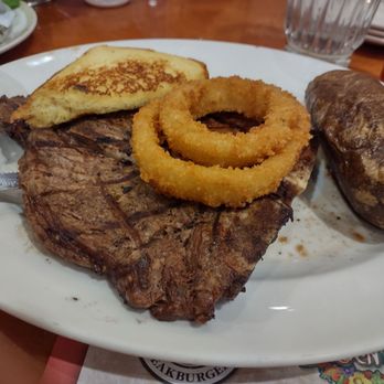 Coronado Cafe - Steak, baked potato, onion rings and garlic toast - Diners Near Me - Las Vegas, Nevada