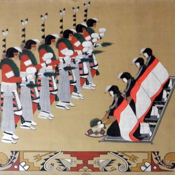Southwest Museum - Quah Ah (Tonita Vigil Pena); Harvest Dance; circa 1934; paint on canvas - Museums Near Me - Los Angeles, California Southwest Museum - Quah Ah (Tonita Vigil Pena); Harvest Dance; circa 1934; paint on canvas - Museums Near Me - Los Angeles, California