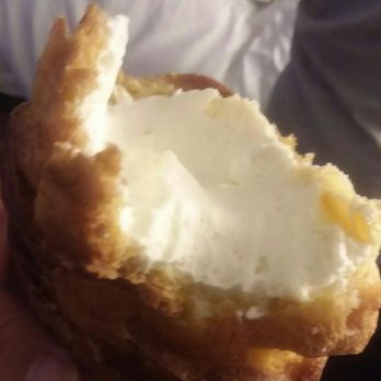 Mike's Pastry - Lobster Tail busting with cream - Bakeries Near Me - Somerville, Massachusetts