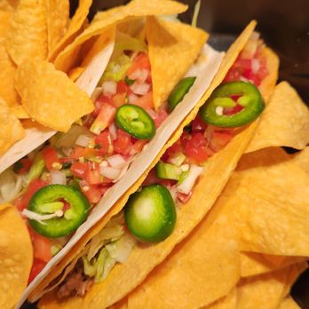 Tijuana Flats - Chicken soft taco and beef hard shell taco. - Mexican Near Me - Jacksonville, Florida
