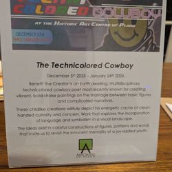 Art Centre Of Plano - One Man Exhibition Be De Cre the Technicolor Cowboy