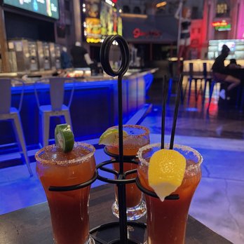 Flights - the morning Bloody Mary flight - spicy is the best! - New American Near Me - Las Vegas, Nevada
