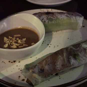 XO Bistro - The lighting situation wasn't the best for photography but the rolls were fantastic! :) - Vietnamese Near Me - Edmonton, Alberta