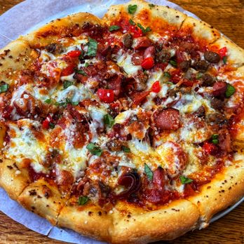 Global Pizza - Meatza PIzza w/ hot honey - Pizza Near Me - Summerville, South Carolina Global Pizza - Meatza PIzza w/ hot honey - Pizza Near Me - Summerville, South Carolina