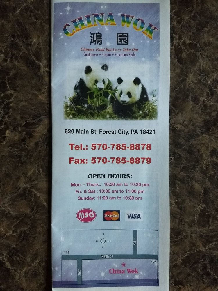 CHINA WOK Updated May 2024 620 Main St, Forest City, Pennsylvania