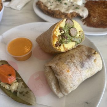 Dots Cafe - Ultimate Breakfast burrito - Cafes Near Me - Pasadena, California