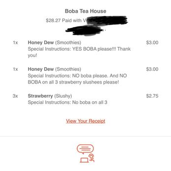 Boba Tea House - Here's what was sent through my email. There's a miscommunication between DOORDASH orders to store and emails sent to you. - Vietnamese Near Me - Long Beach, California Boba Tea House - Here's what was sent through my email. There's a miscommunication between DOORDASH orders to store and emails sent to you. - Vietnamese Near Me - Long Beach, California