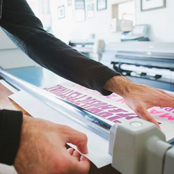 13 Bricks - Here prints are cut and handled with care.