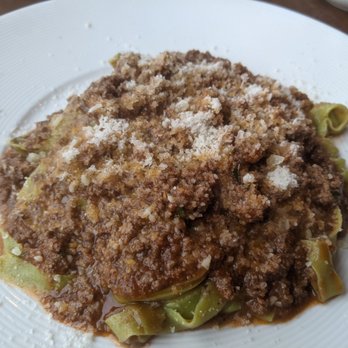 Luna Blu - Bolognese ($29) - 3.5 stars, pasta was on the softer side. A bit too much meat sauce for the pasta. Fri dinner 2023-05-05 - Italian Near Me - Tiburon, California