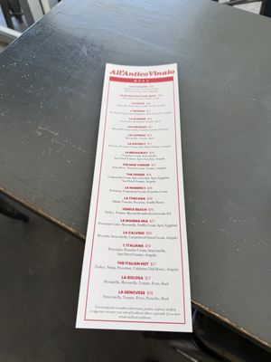 Menu photo 7 All’Antico Vinaio Los Angeles, CA