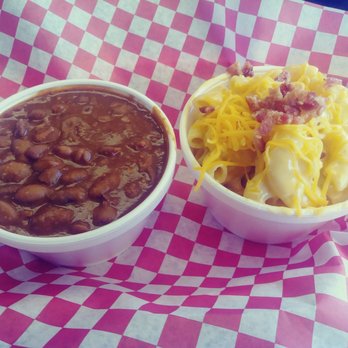 Dan's BBQ - Skip the beans, mac was pretty good - American Near Me - Modesto, California