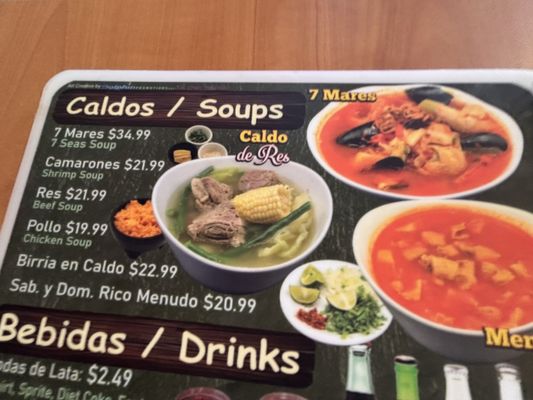 Menu photo 7 Restaurant San Pedro Castroville, CA