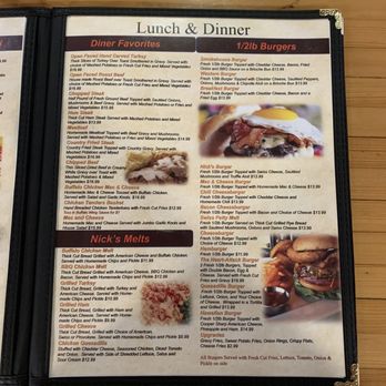 Nick's Diner & Pizzeria - Nick's Menu - Pizza Near Me - Oneonta, New York