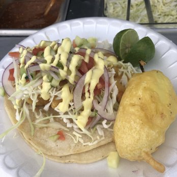 El Yaquesito - Shrimp taco with a stuffed chile. - Seafood Near Me - Las Vegas, Nevada