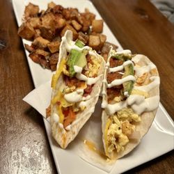 Upstairs At Strawberry Alley - Breakfast Tacos