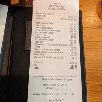 Beatrix - Brunch for 7 people, total including tip was $238. Mon brunch 2024-06-10 - New American Near Me - Chicago, Illinois Beatrix - Brunch for 7 people, total including tip was $238. Mon brunch 2024-06-10 - New American Near Me - Chicago, Illinois