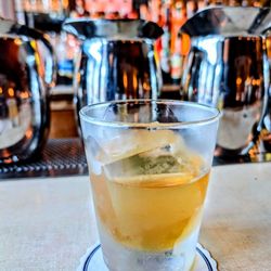 Queen Mary Tavern - NIAGARA PUNCH - Pierre Ferrand 1840 Cognac, Singani 63, Niagara grape, lime, black tea
