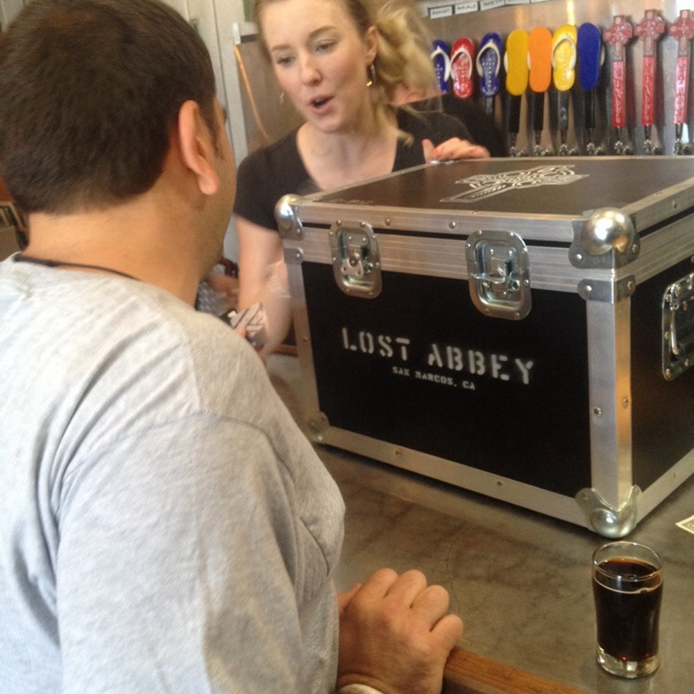 The Lost Abbey - Kelsey helping us out. Track Set!!! - Breweries Near Me - Vista, California The Lost Abbey - Kelsey helping us out. Track Set!!! - Breweries Near Me - Vista, California