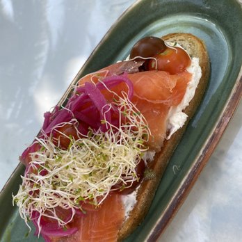 Goat Tree - Salmon toast - Cafes Near Me - Santa Barbara, California