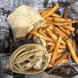 Buffalo chicken wrap