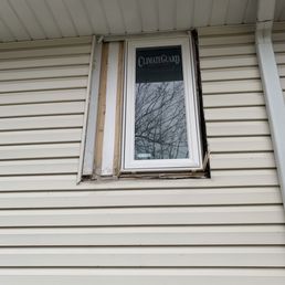 Before, with the new window in place. Can see the open areas. Before, with the new window in place. Can see the open areas.