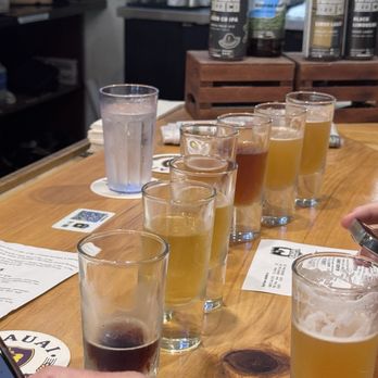 Kauai Beer Company - Beer flight! - Breweries Near Me - Lihue, Hawaii Kauai Beer Company - Beer flight! - Breweries Near Me - Lihue, Hawaii