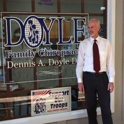 Dennis Doyle, DC - Dr. Doyle waiting to help you feel your best at his office at 1521D West Walnut in the Fitness World Health Club Building!