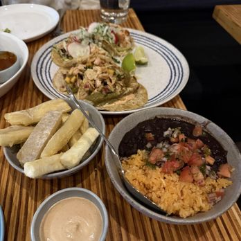 Alta Calidad - Fish and shrimp tacos, rice and beans - Mexican Near Me - Brooklyn, New York