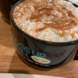Caramel cinnamon smile coffee
