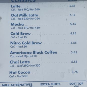 Dutch Bros Coffee - Menu 3/16/2024 - Coffee & Tea Near Me - Los Banos, California