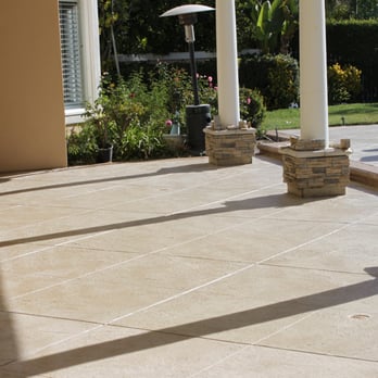 Deckrete Concrete Resurfacing - Patio - Stamped Concrete Overlay - Masonry/Concrete Near Me - Nuevo, California