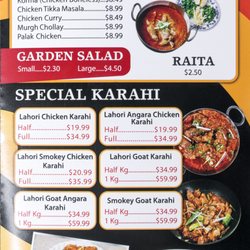 Lahori Karahi Taste - Menu