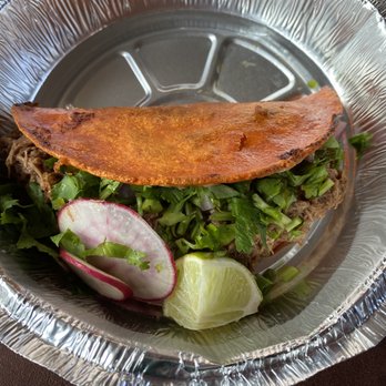 Fire Tacos De Birria - My Quesataco with beef - Food Trucks Near Me - Kent, Washington