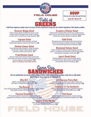 Menu photo 5 Field House Fresno, CA Menu photo 5 Field House Fresno, CA