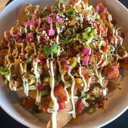 Spicy Poke Nachos
