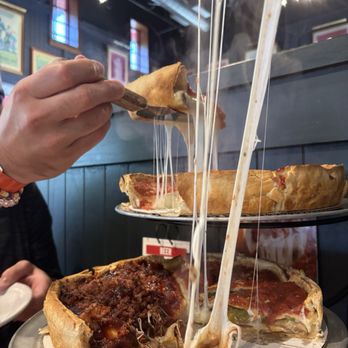 Giordano's - Cheese pull!!!! - Pizza Near Me - Kissimmee, Florida Giordano's - Cheese pull!!!! - Pizza Near Me - Kissimmee, Florida
