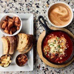 Milk & Honey - Shakshuka with a latte