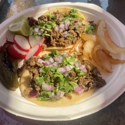 Tasty Taco - 2 carne asada tacos ala carte