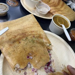 Onion Dosa and Masala dosa Onion Dosa and Masala dosa