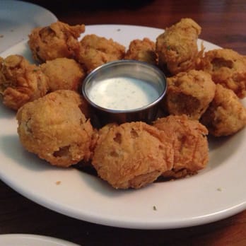 Saltgrass Steak House - Fried mushrooms with ranch dip. Skip the "Border Sauce" unless you like thousand island dressing. - American Near Me - Mcallen, Texas Saltgrass Steak House - Fried mushrooms with ranch dip. Skip the "Border Sauce" unless you like thousand island dressing. - American Near Me - Mcallen, Texas