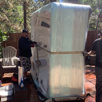 A&J SPA PROS - This is the packing and the wrapping of the hot tub prior to moving it from Big Bear to Sedona - Movers Near Me A&J SPA PROS - This is the packing and the wrapping of the hot tub prior to moving it from Big Bear to Sedona - Movers Near Me
