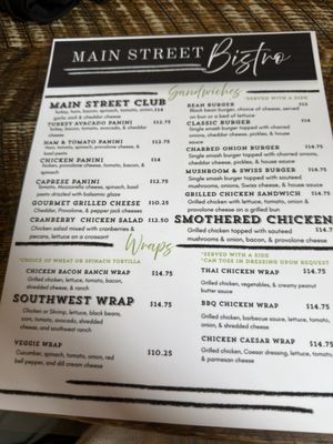 Menu photo 1 Main Street Bistro Ferdinand, IN