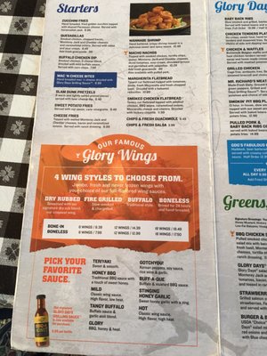 Menu photo 6 Glory Days Grill Spring Hill, FL Menu photo 6 Glory Days Grill Spring Hill, FL