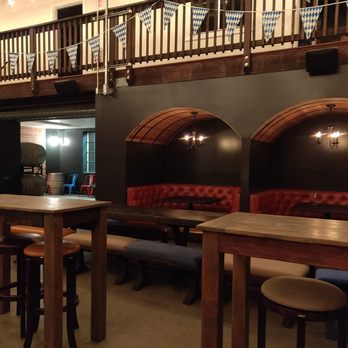 Original Pattern Brewing Company - Booths and high-rise tables - Breweries Near Me - Oakland, California Original Pattern Brewing Company - Booths and high-rise tables - Breweries Near Me - Oakland, California