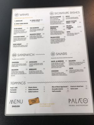 Menu photo 5 Palæo Copenhagen, 84 Menu photo 5 Palæo Copenhagen, 84