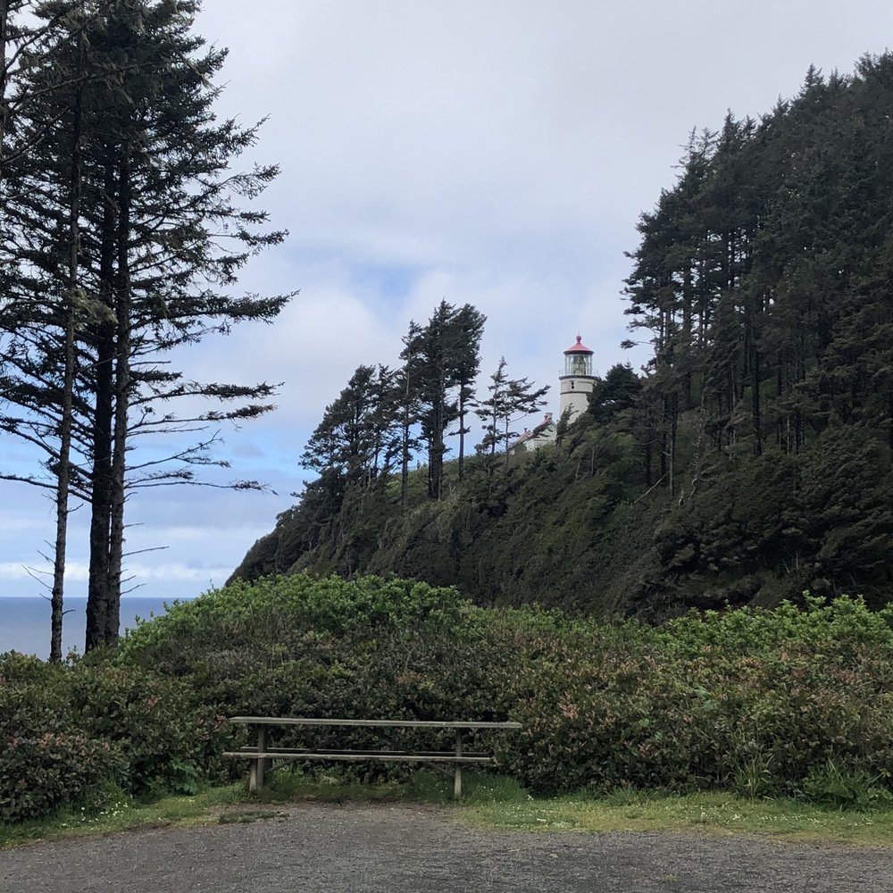 Heceta Lighthouse Bed & Breakfast - View of the lighthouse from the BnB - Bed & Breakfast Near Me - Yachats, Oregon Heceta Lighthouse Bed & Breakfast - View of the lighthouse from the BnB - Bed & Breakfast Near Me - Yachats, Oregon