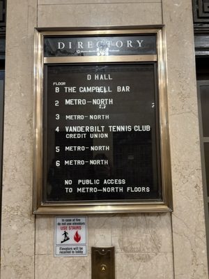 Vanderbilt Tennis Club at Grand Central Terminal